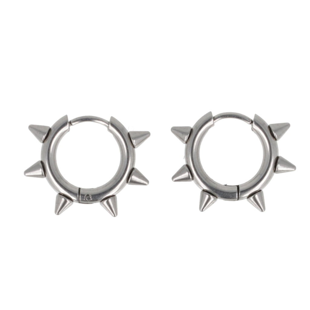 Punk-fection Spike Huggie Hoop Earrings