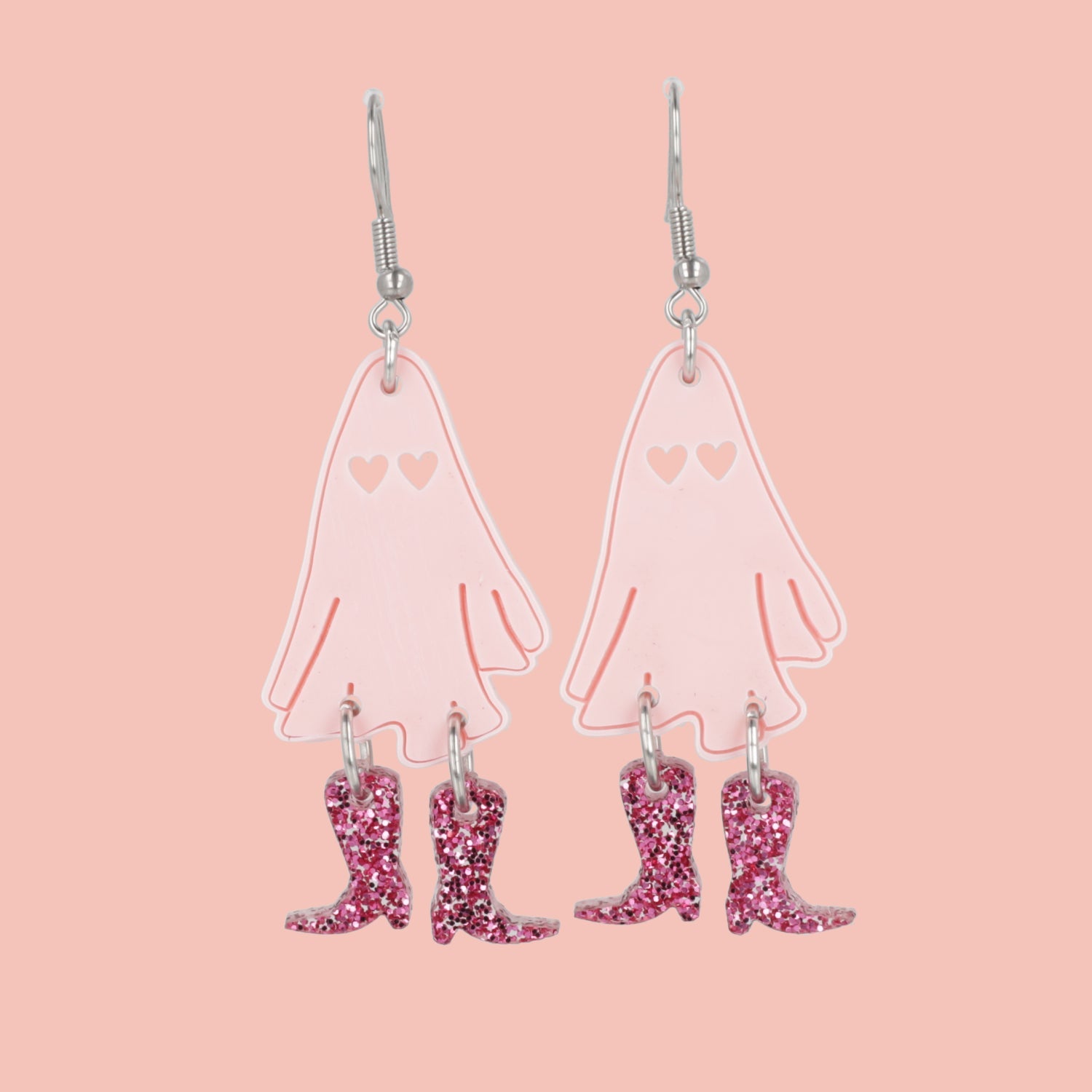 Pink Let's Go Ghouls Earrings