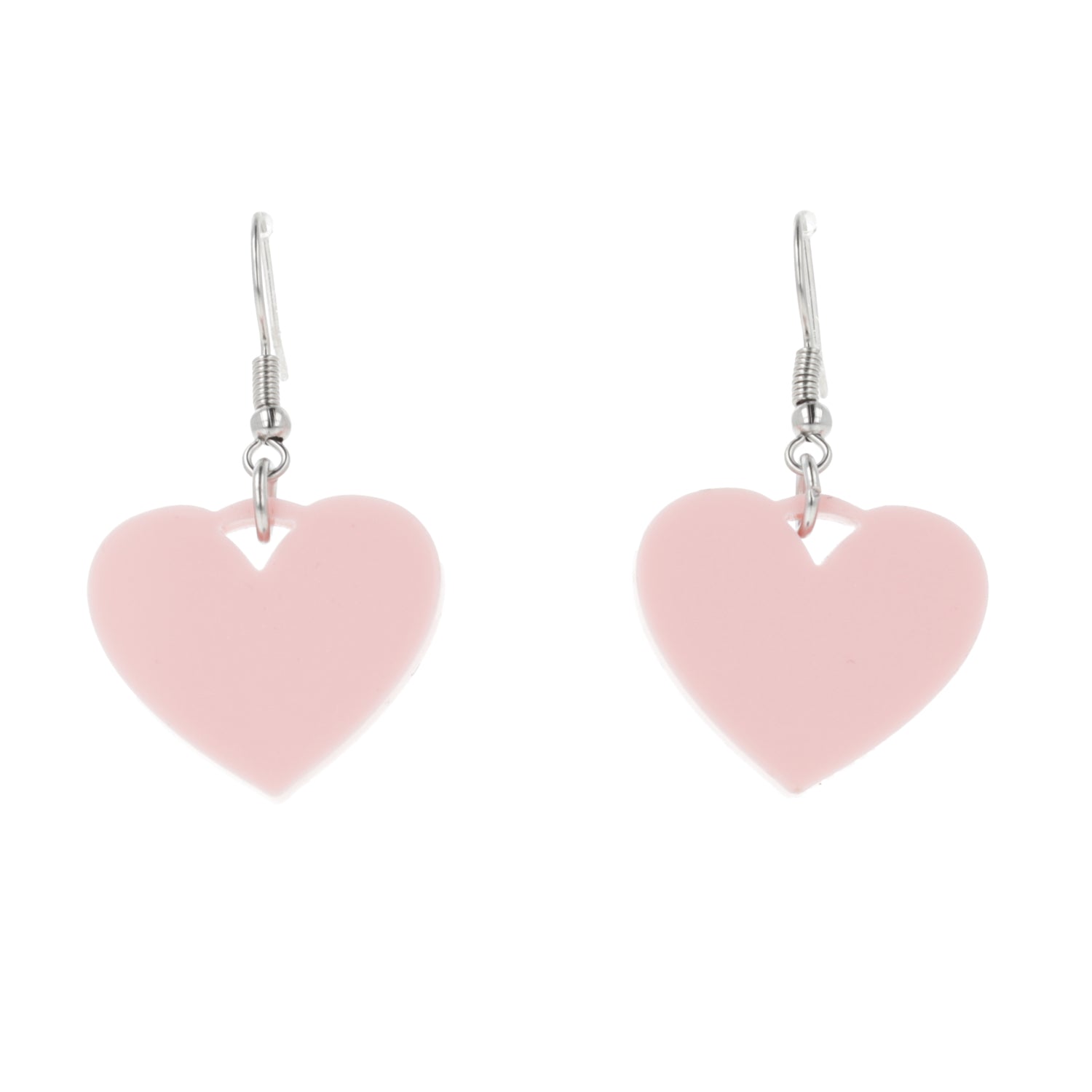 Pink Heart Mini Drop Earrings