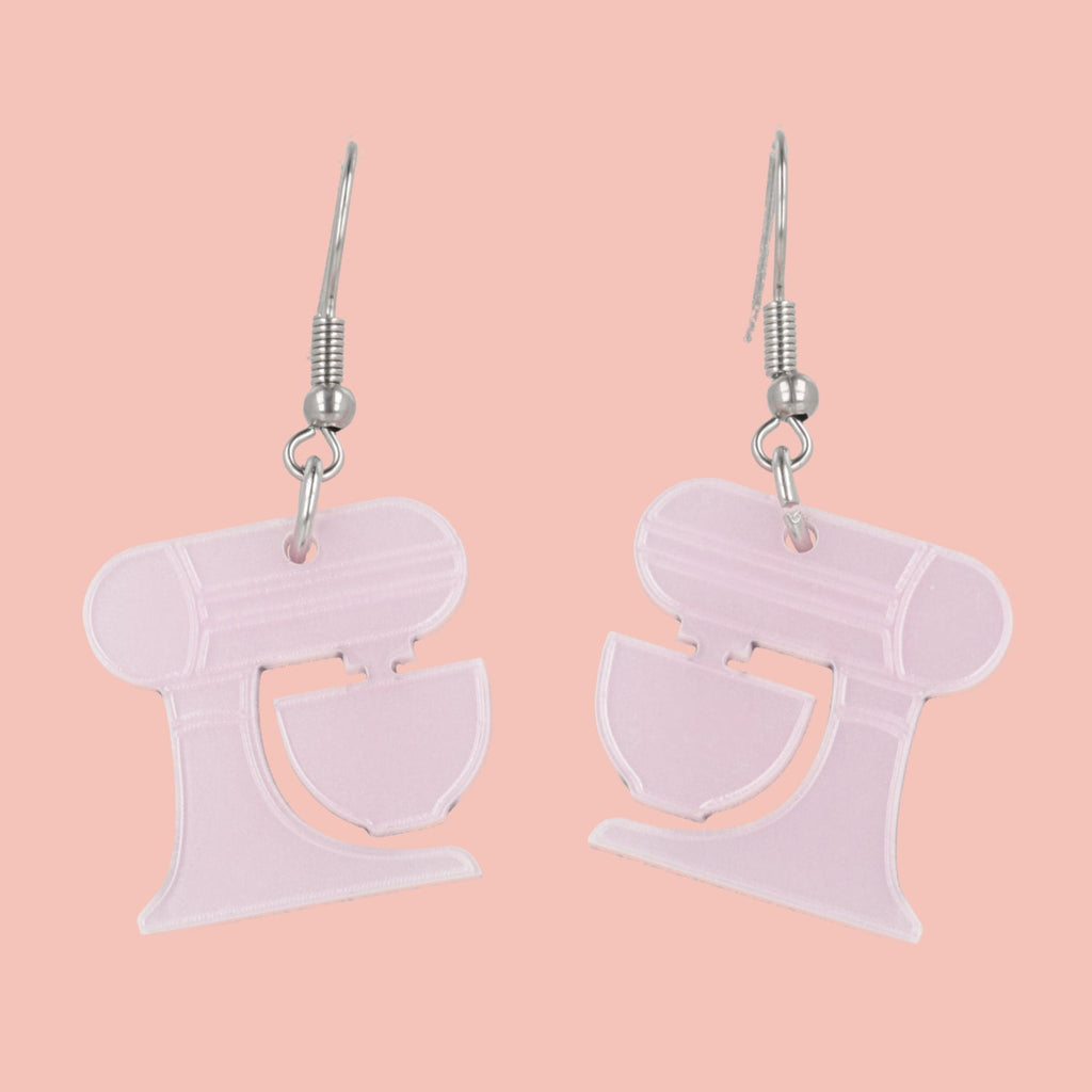 Pink Stand Mixer Earrings