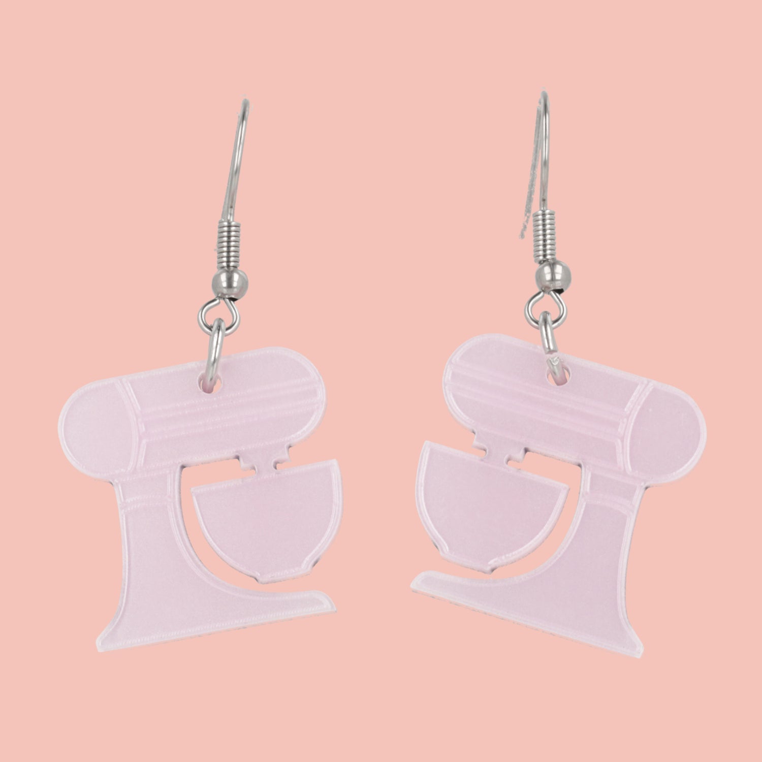Pink Stand Mixer Earrings