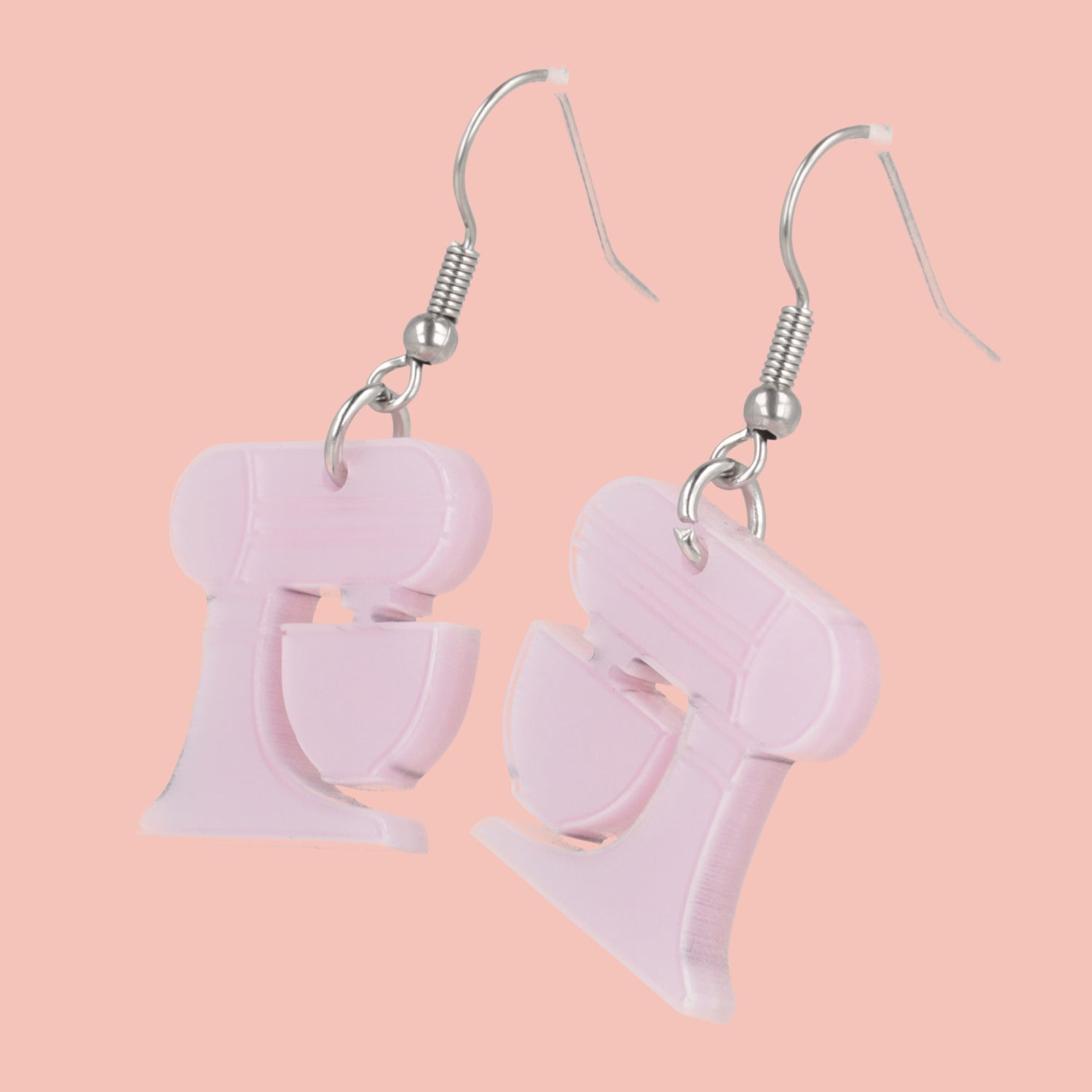Pink Stand Mixer Earrings
