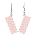 Pink Wafer Earrings