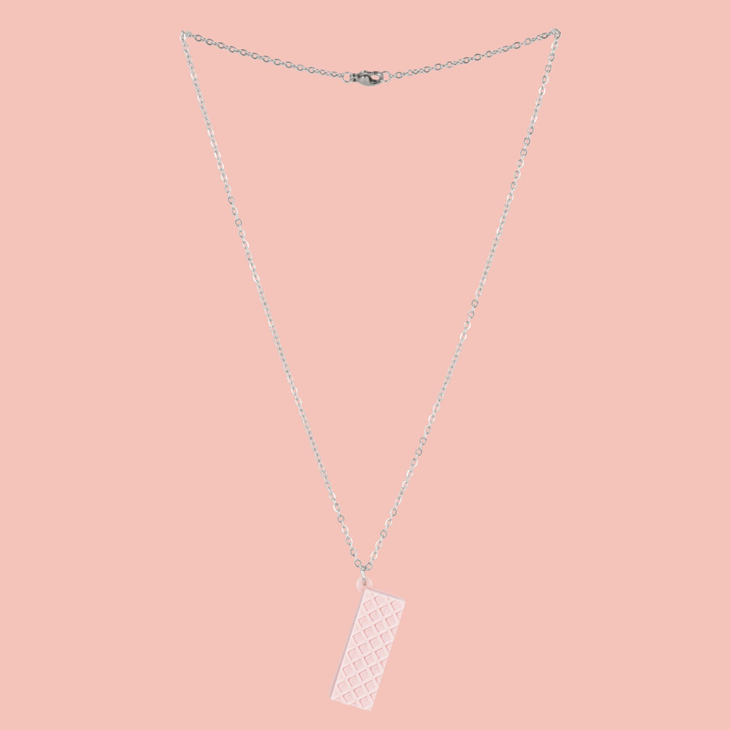 Pink Wafer Necklace