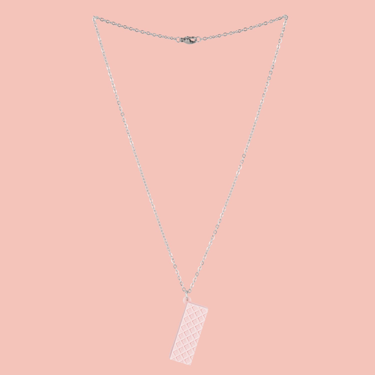 Pink Wafer Necklace
