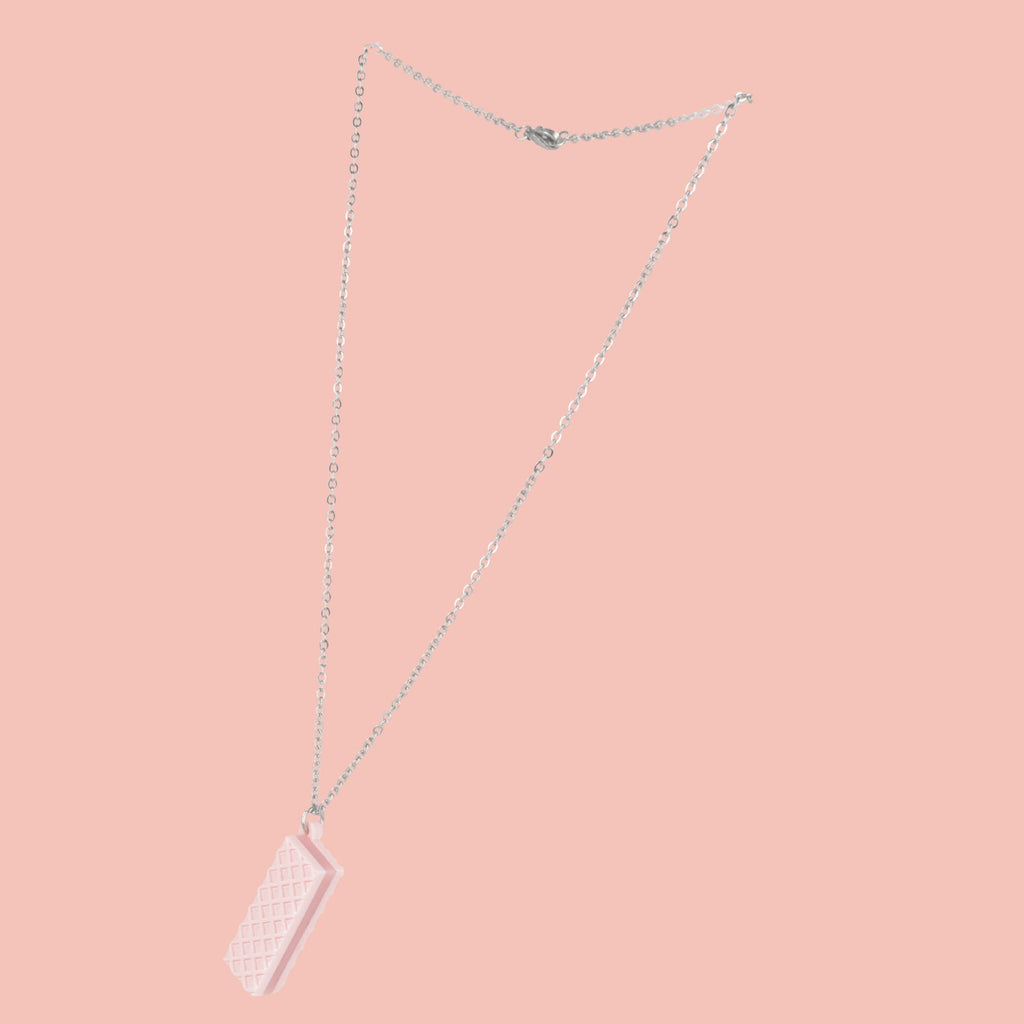 Pink Wafer Necklace