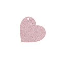 Pink Shimmer Heart Charm