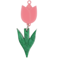 Pink Tiptoe Through the Tulips Charm