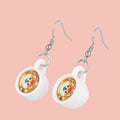 Puppuccino Earrings - Shiba Inu